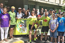 Cyclists cross Canada to raise money for paediatric cancer Image